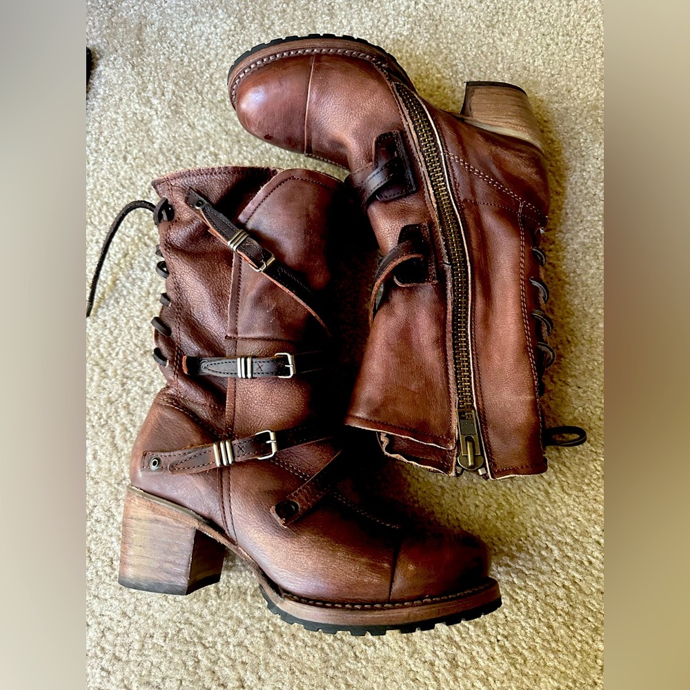 Freebird by Steven Cora Brown Leather Boots Size 7